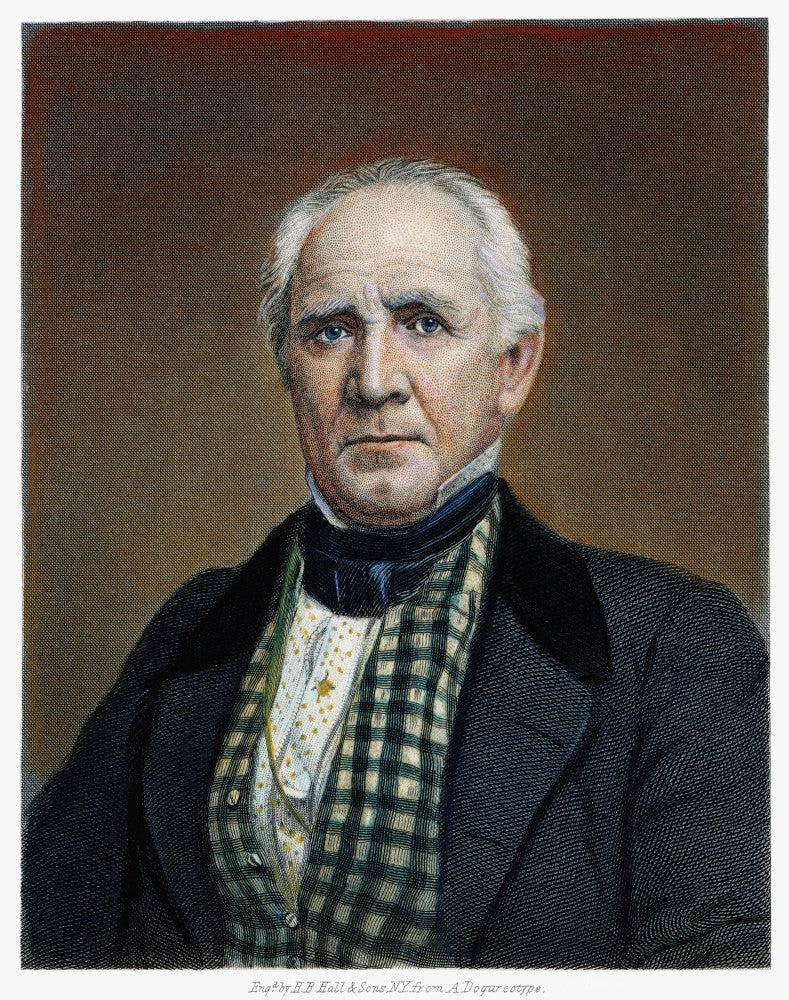 Sam Houston Historical Steel Engraving Fine Art Print by Granger Collection