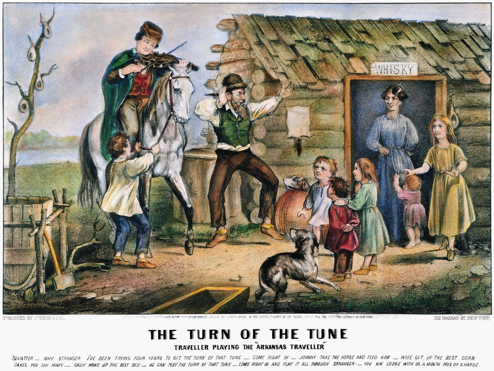 Folk Tradition: The Turn of the Tune Lithograph Print by Currier & Ives