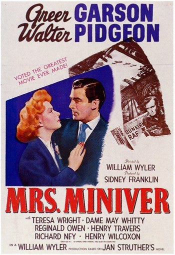 Mrs. Miniver Movie Poster - 11x17 Print
