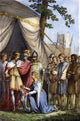 Edward III Accepting the Surrender of Calais Fine Art Print - 1776