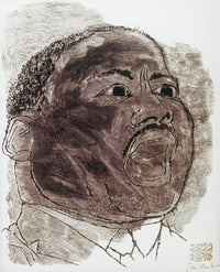Martin Luther King Jr. Wood Engraving Art Print by Stefan Martin After Ben Shahn