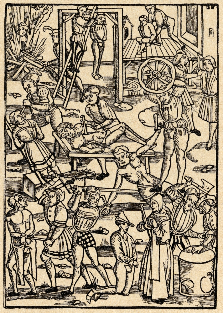 Torture and Execution Methods in the Middle Ages Fine Art Print