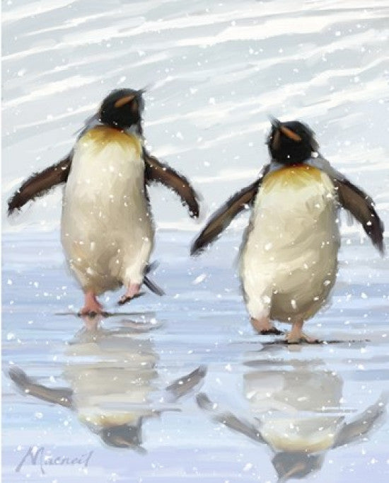 Dancing Penguins Fine Art Print by The Macneil Studio (16x20)