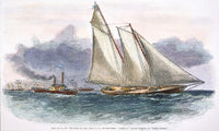 Yacht America 1851 Fine Art Print - First America's Cup Race