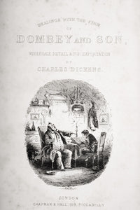 Title Page Illustration from Dombey and Son by H.K. Browne - Fine Art Print