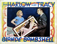 Bombshell Movie Poster Print featuring Jean Harlow and Lee Tracy (1933)