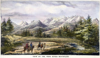 John C. Fremont Expedition - View of the Wind River Mountains Lithograph Fine Art Print