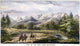 John C. Fremont Expedition - View of the Wind River Mountains Lithograph Fine Art Print