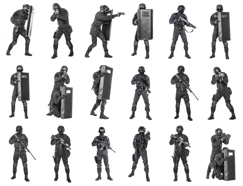 Set of SWAT Police Officers Fine Art Print by Oleg Zabielin