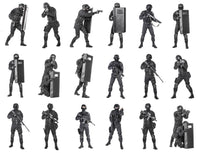 Set of SWAT Police Officers Fine Art Print by Oleg Zabielin
