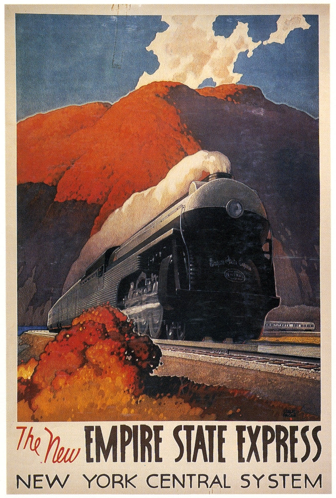 American Train Poster - The New Empire State Express, 1942 Print by Granger Collection