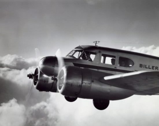 Twin Engine Cessna Aircraft in Flight Poster Print