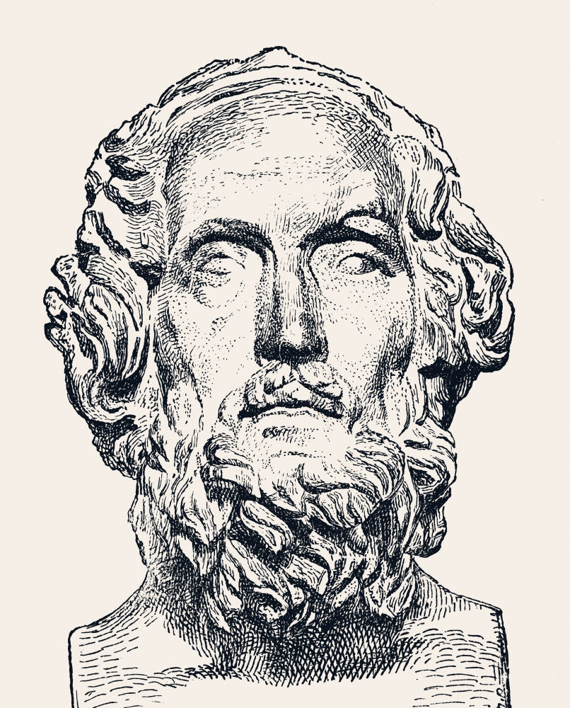 Homer Fine Art Print - Ancient Greek Epic Poet by Ken Welsh