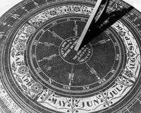 Antique Sundial Poster Print - High Angle View