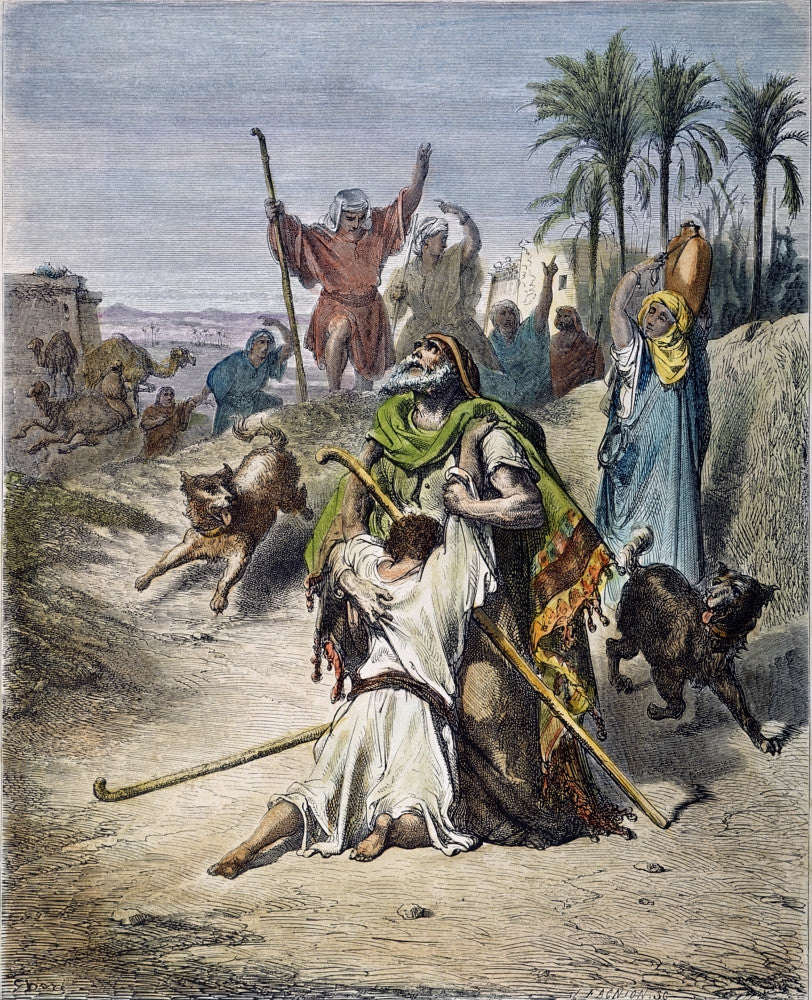 The Prodigal Son in the Arms of His Father Fine Art Print by Gustave Doré