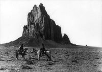 New Mexico Shiprock Fine Art Print - Navajos on Horseback