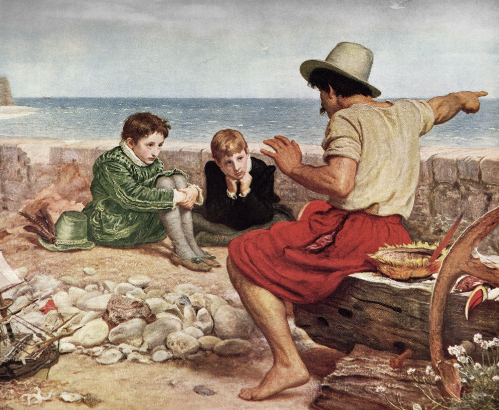 The Boyhood of Raleigh Fine Art Print by Sir John Everett Millais