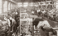 World War I Munitions Plant Photograph - Volunteer Workmen 1917