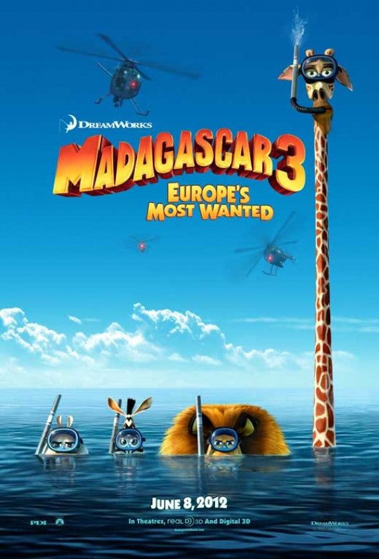 Madagascar 3 Movie Poster Print - 27x40 | Posterazzi