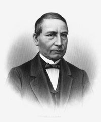 Benito Pablo Juarez 19th Century Steel Engraving Print by Granger Collection
