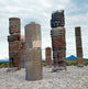 Tula Toltec Monuments Poster Print - Giant Warrior Statues