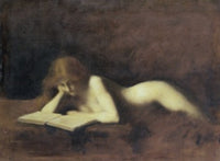 The Reader Fine Art Print by Jean Jacques Henner | Posterazzi