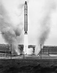 Titan Missile Launch at Vandenberg Air Force Base, 1964 Poster Print by Granger Collection
