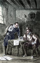 Brahe and Kepler Discussing Astronomy Fine Art Print