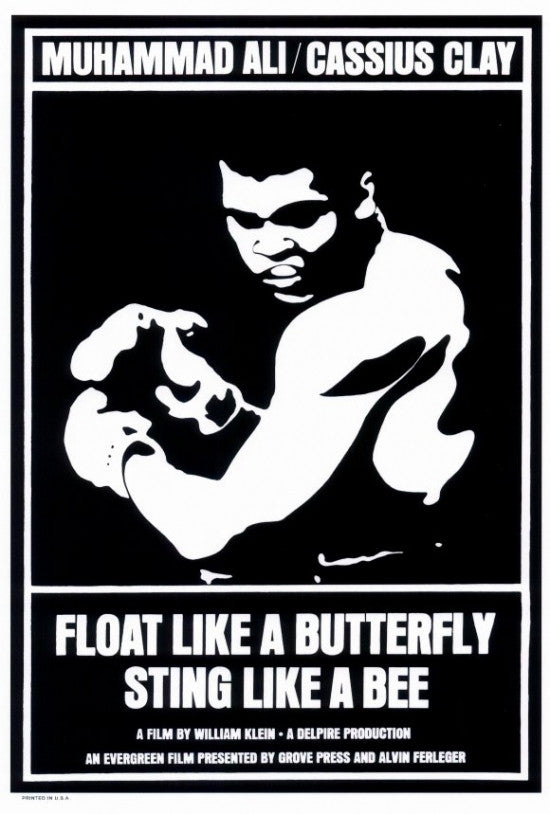 Float Like a Butterfly Sting Like a Bee Movie Poster Print (27x40)