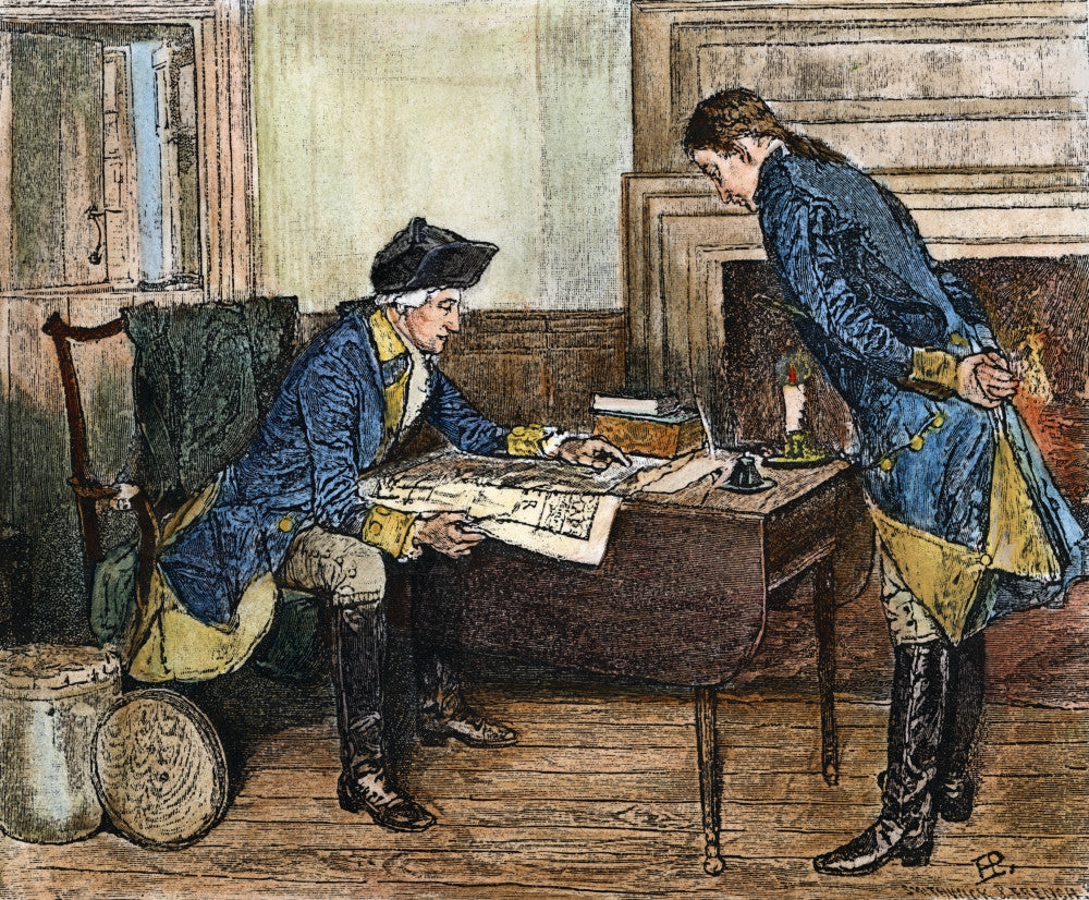 Hale & Washington in NYC Fine Art Print - Historical Wood Engraving