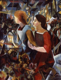 Two Girls Fine Art Print by August Macke - Stadel Museum