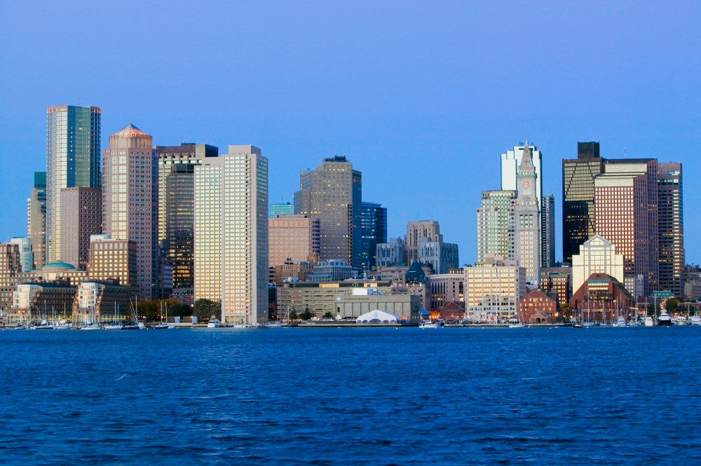 Boston Harbor Sunrise Fine Art Print by Panoramic Images