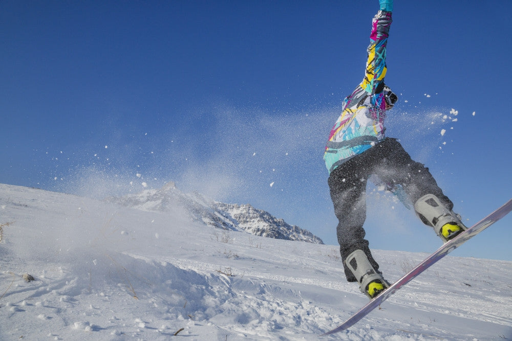 Native Alaskan Youth Snowboarding in Anaktuvuk Pass Fine Art Print by Kevin G. Smith