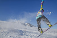 Native Alaskan Youth Snowboarding in Anaktuvuk Pass Fine Art Print by Kevin G. Smith