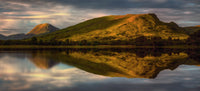 Mountain Reflection in Loch Awe at Sunset Fine Art Print
