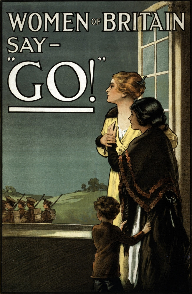 WWI British Recruitment Poster Print - 1915 by Science Source