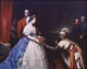 Queen Victoria and Prince Albert Presenting a Bible - Fine Art Print by Thomas Jones Barker