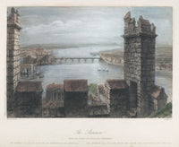 River Shannon View Fine Art Print - Limerick Cathedral, 1840