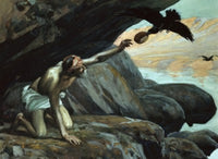 Elijah Fed by the Ravens Fine Art Print by James Tissot