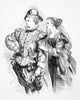 Twelfth Night Wood Engraving Print - Viola and Olivia Scene | Posterazzi