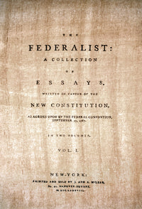 The Federalist Essays First Volume Title Page Fine Art Print