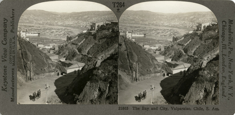 Chile: Valparaiso, C1914 Stereograph Fine Art Print by Granger Collection