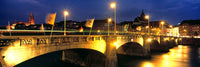 Mittlere Bruecke on Rhine River Fine Art Print - Basel, Switzerland