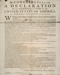 Dunlop Broadside - Declaration of Independence Fine Art Print