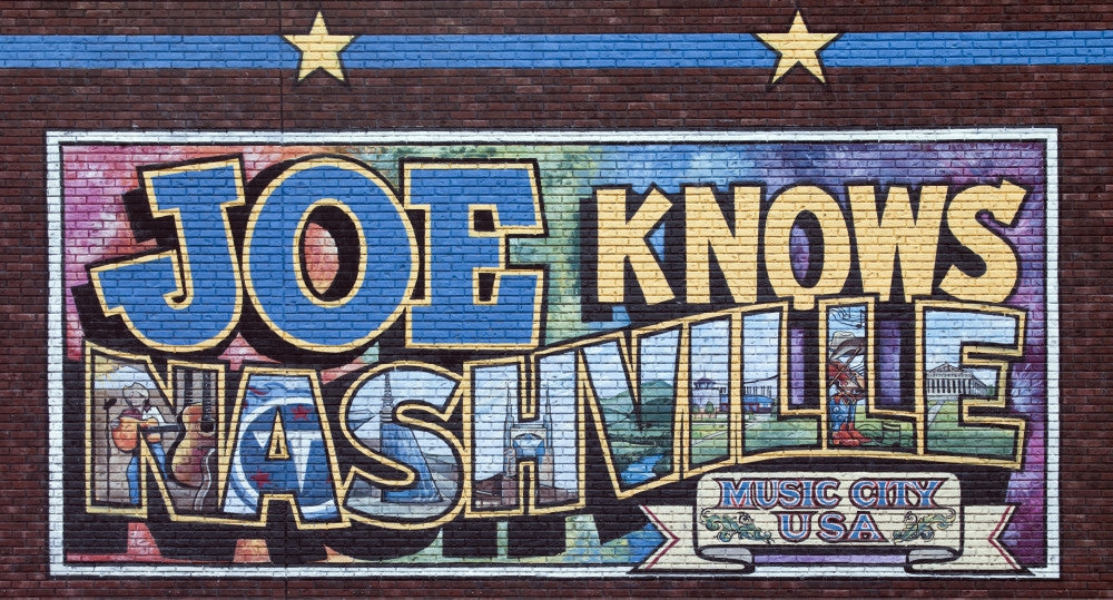 Joe Knows Nashville Mural Poster Print - Downtown Nashville Artwork