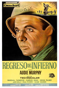 To Hell And Back Movie Poster Fine Art Print - Audie Murphy