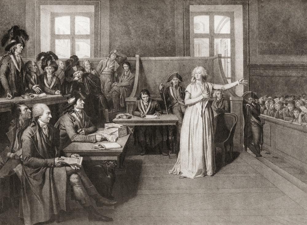 The Trial of Marie-Antoinette Fine Art Print - 1793