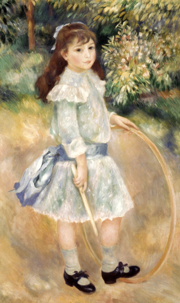 Renoir Girl with a Hoop Fine Art Print by Pierre-Auguste Renoir
