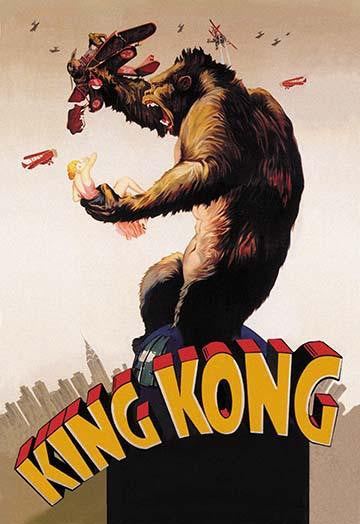 1933 King Kong Movie Poster Print - Classic Giant Monster Art