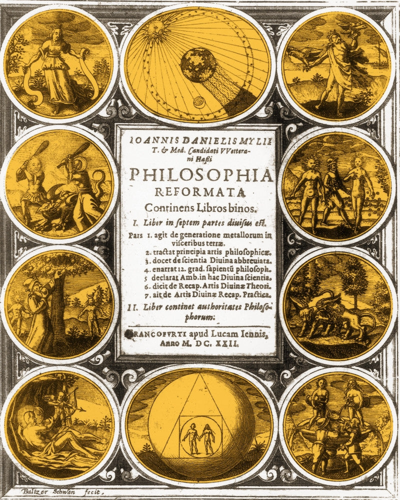 Frontispiece of Alchemical Treatise Fine Art Print by Science Source
